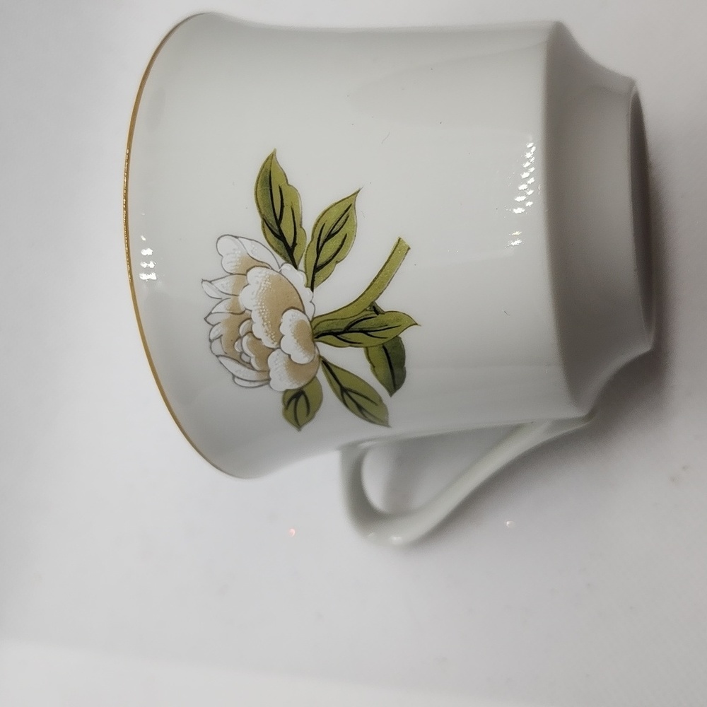 Vintage Shafford Chinese Garden Bird Floral Cup & Saucer Set Gold Trim - Picture 5 of 5